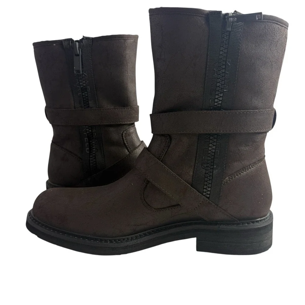 Karl Lagerfeld faux shearling